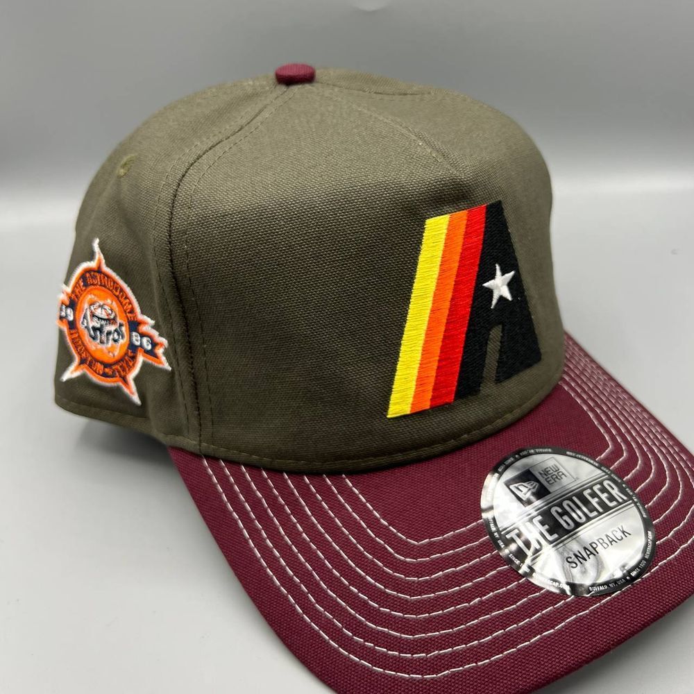Houston Astros Hat Men Astrodome Patch The Golfer New Era Snap Back Cap New